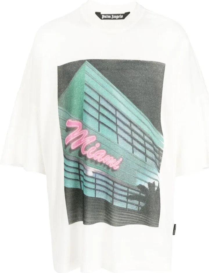 oversized graphic-print T-shirt