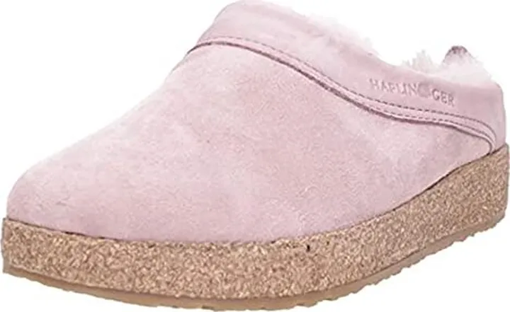 HAFLINGER Snowbird Lambskin Leather Clog Unisex Rosewood EU 40