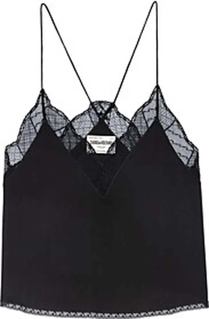 Zadig & Voltaire Christy Silk Cropped Camisole