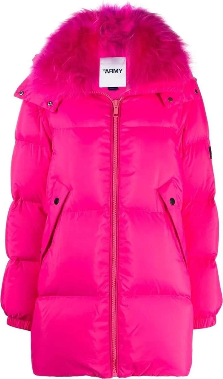 Fur-Lined Padded Coat