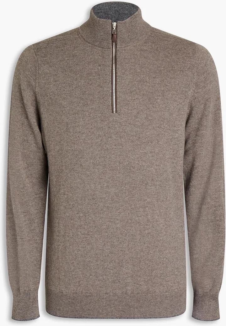 The Carnaby cashmere half-zip sweater