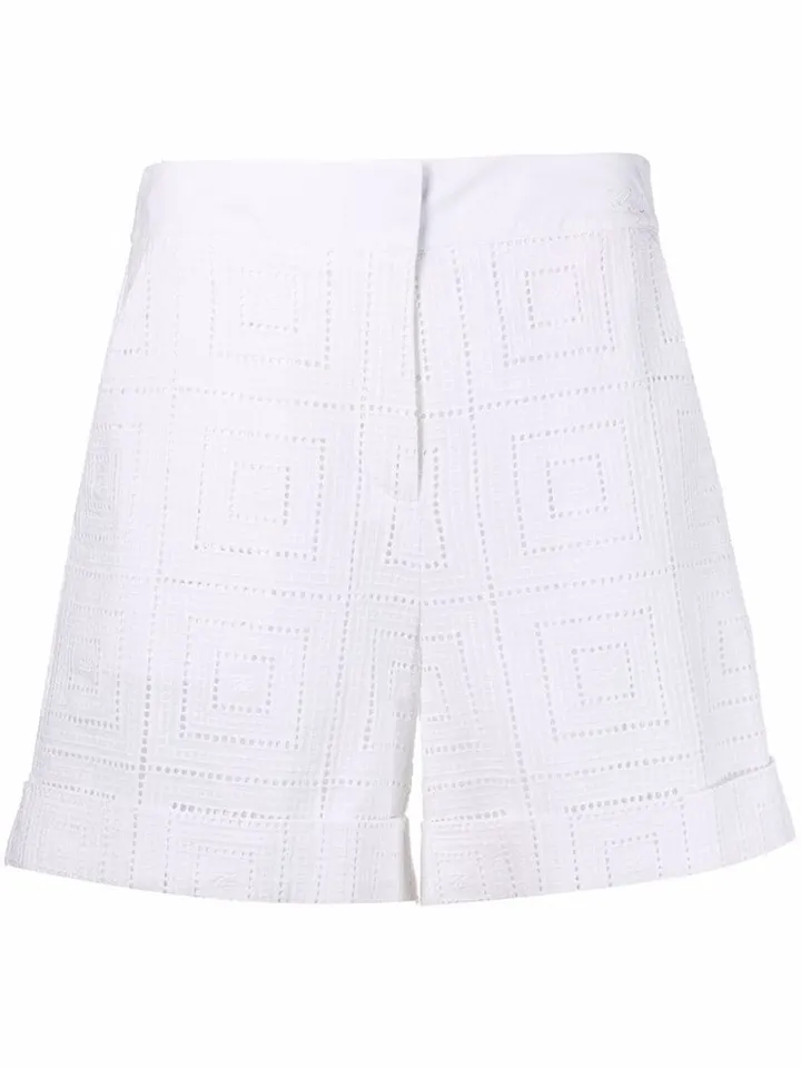 Organic Cotton Broderie Anglaise Shorts