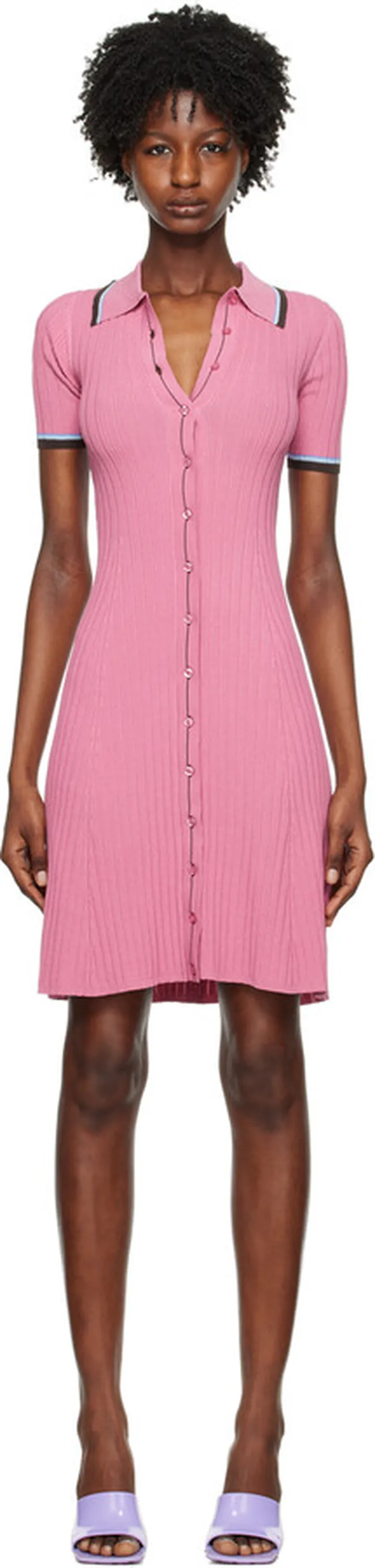 REMAIN Birger Christensen Pink Refined Midi Dress