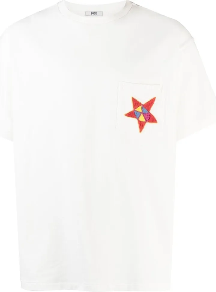 star-patch short-sleeve T-shirt