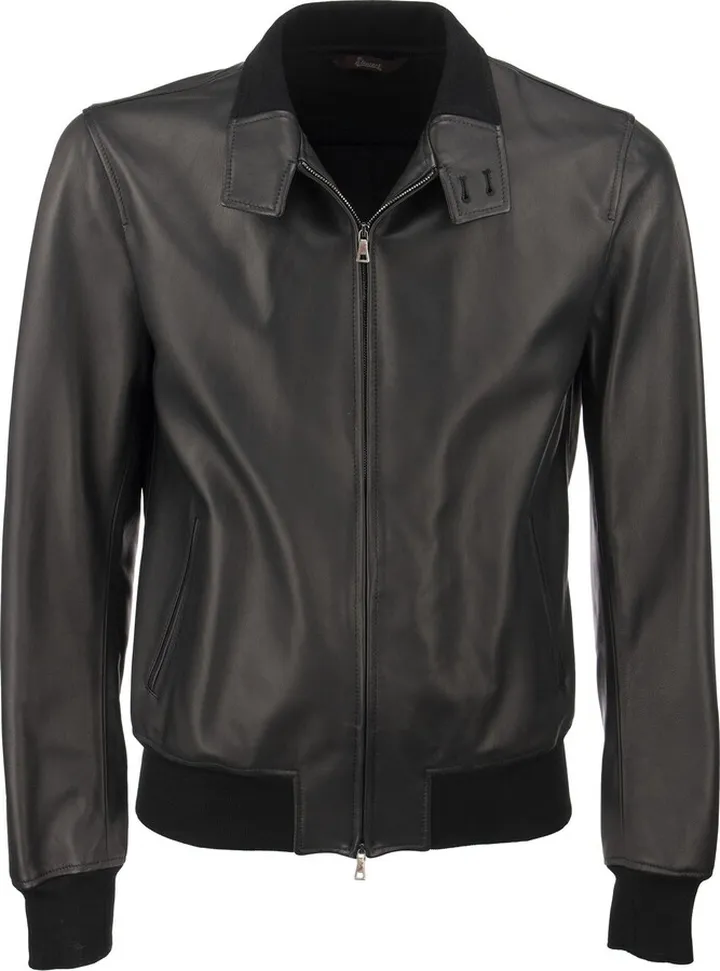 Etere-slim - Genuine Lambskin Leather Jacket
