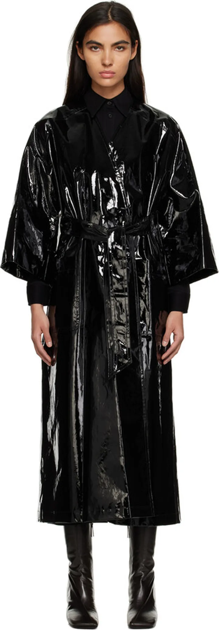 Filippa K Black Wrap Coat