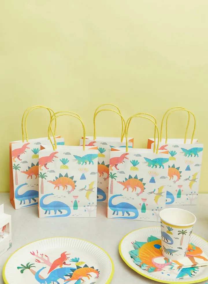 Set Of 8 Dinosaur Treat Bag