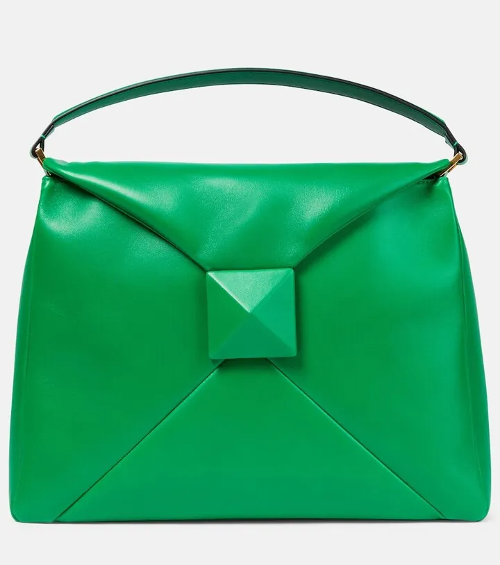 One Stud Maxi leather shoulder bag