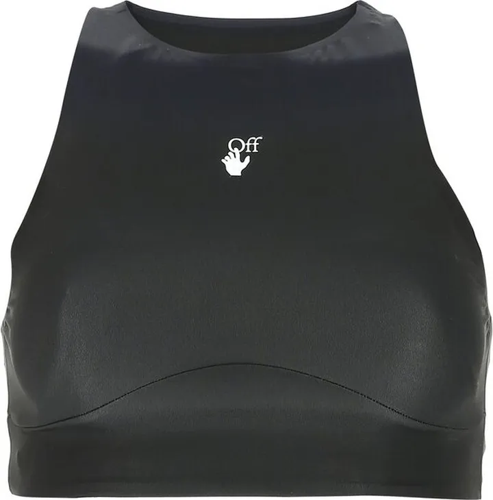 Off-White Logo Printed Athletic Sports Bra