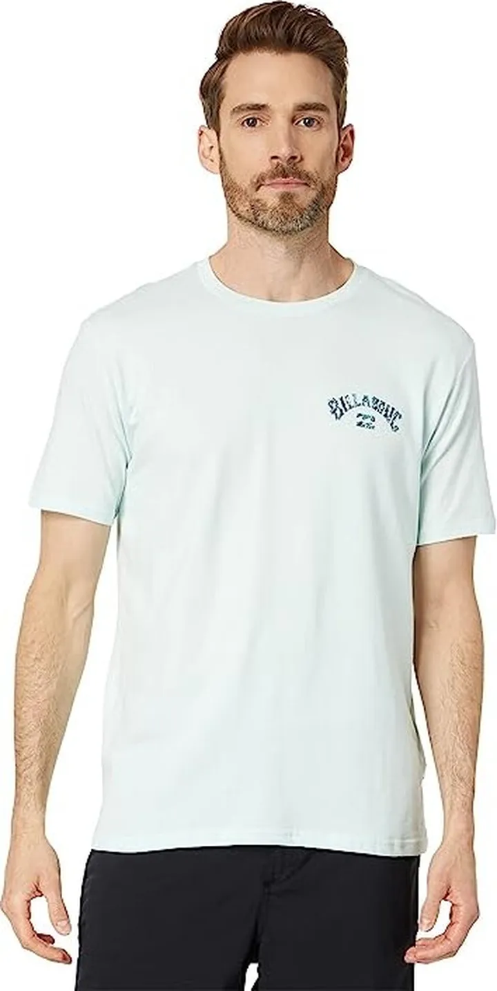 Billabong Arch Fill Short Sleeve Tee (Seaglass) Men's Clothing