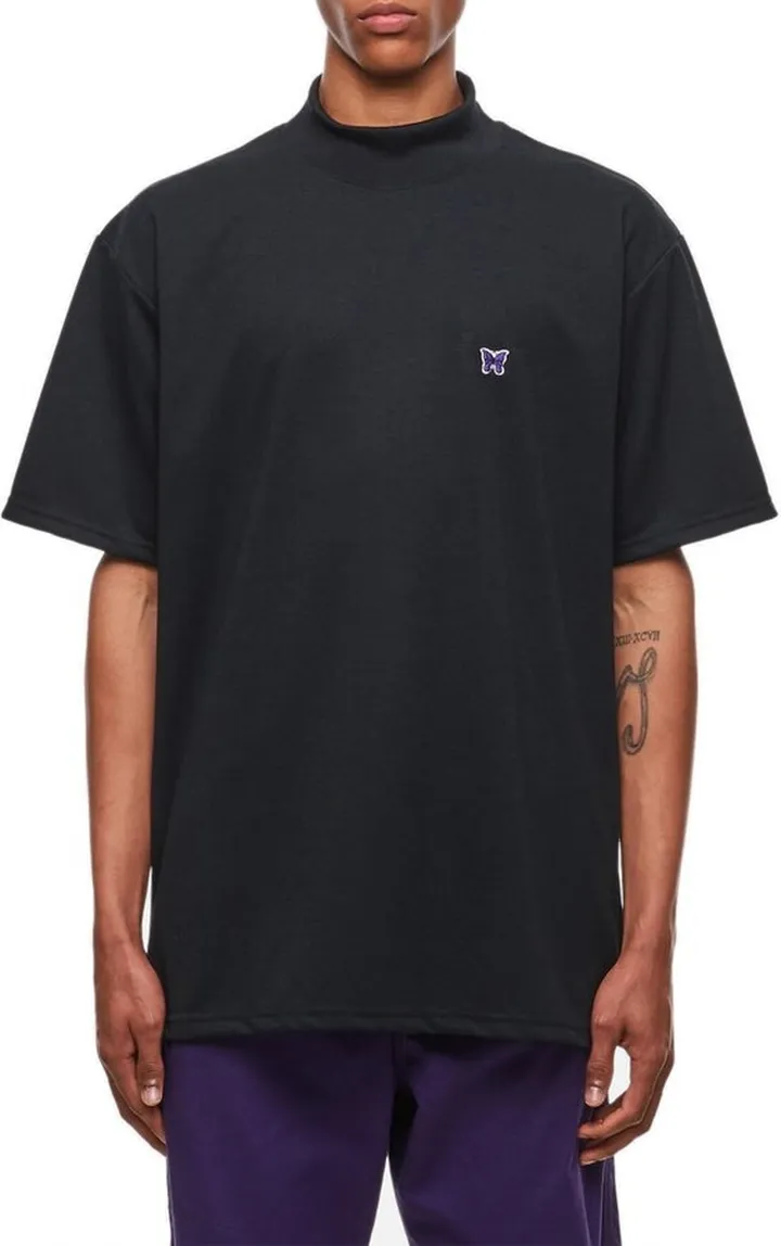 Needles Logo-Embroidered Highneck T-Shirt