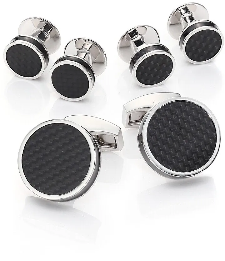 Round Carbon Fiber Stud Set