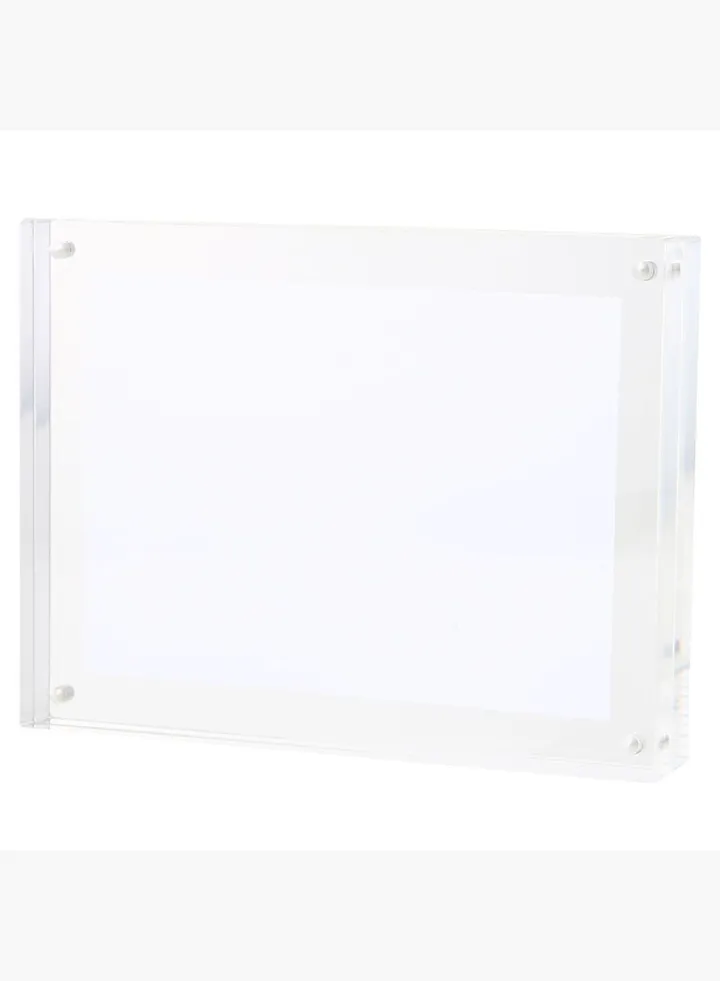 Acrylic Magnetic Photo Frame, 114 x 24 x 150 mm, M, Clear