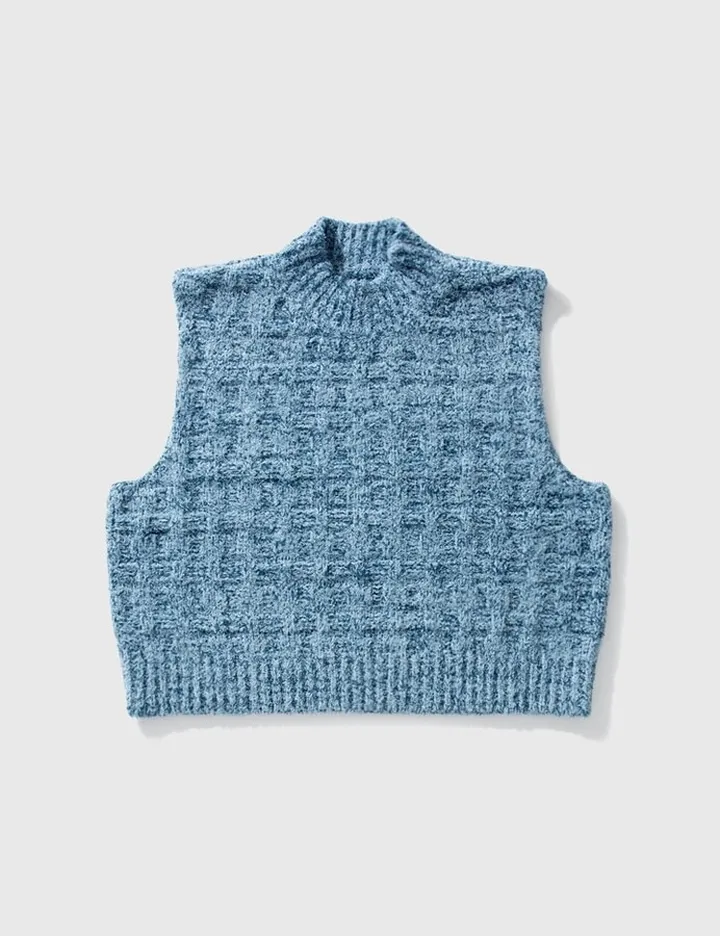 Bouclé Knit Vest