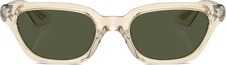 Transparent Cat-Eye Frame Sunglasses
