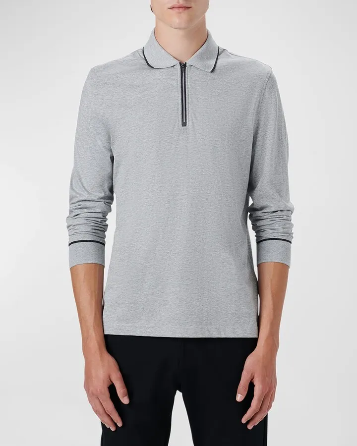 Men's Quarter-Zip Polo Shirt