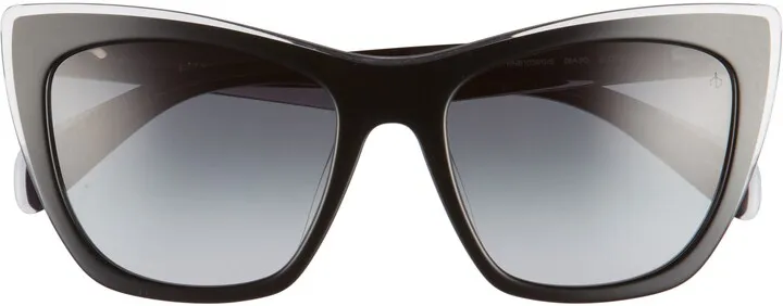 53mm Gradient Cat Eye Sunglasses