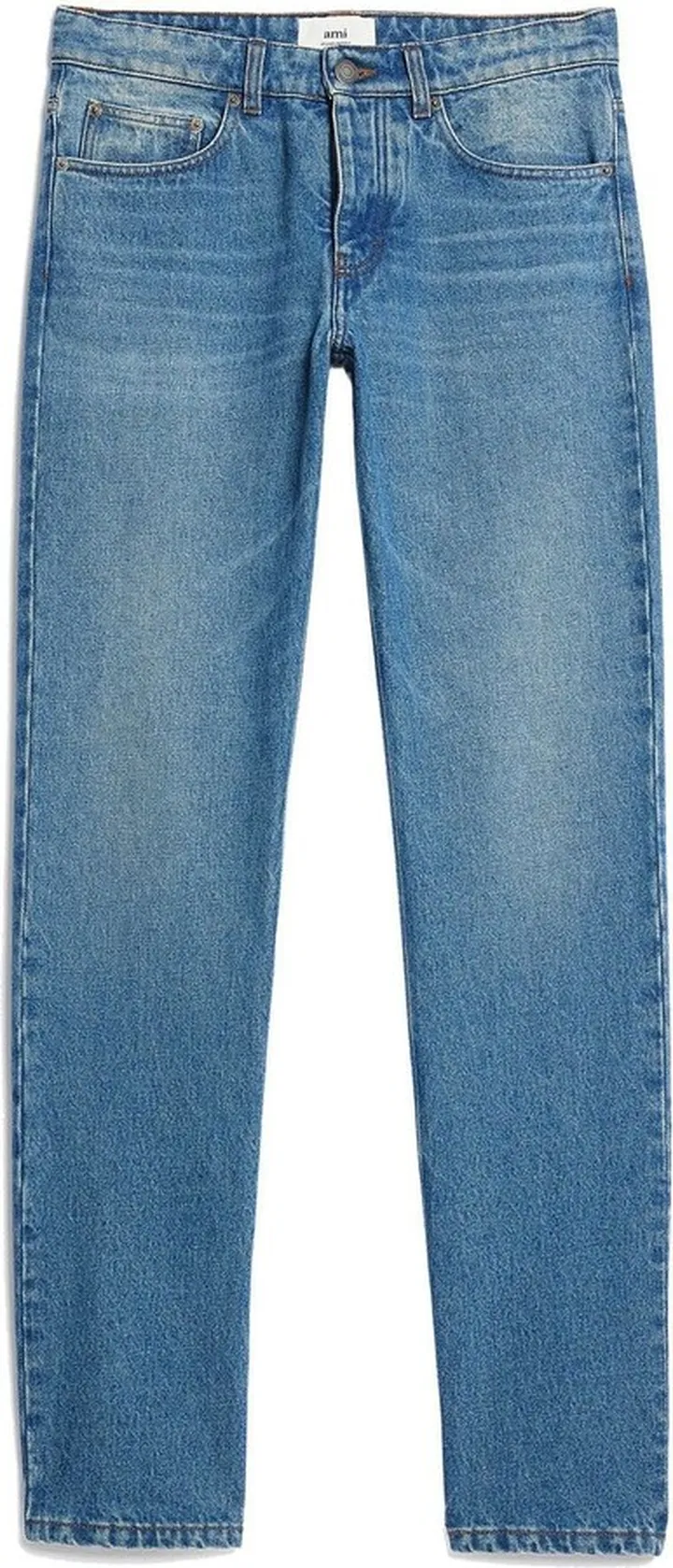 AMI PARIS- Tapered Fit Denim Cotton Jeans