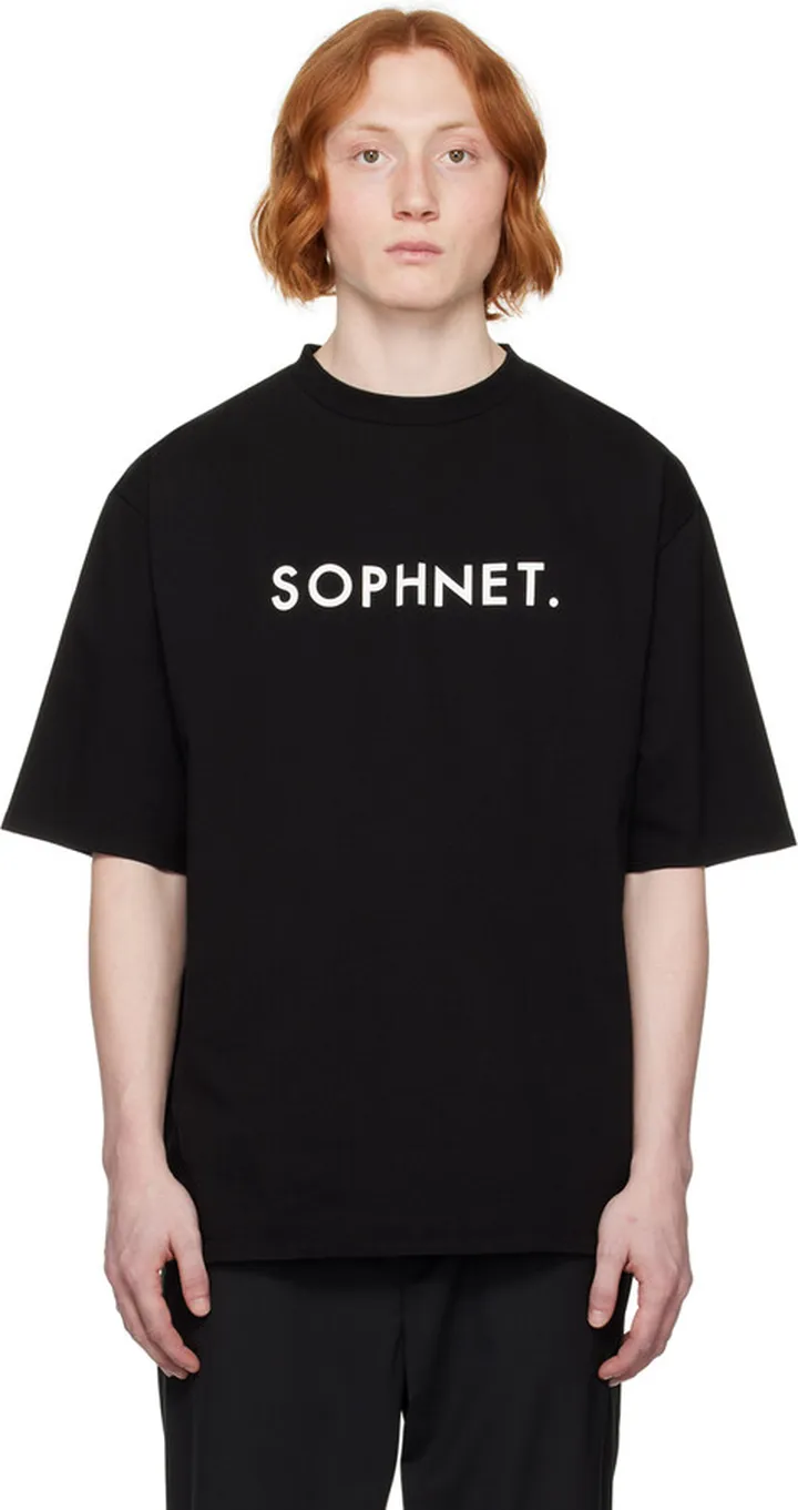 SOPHNET. Black Baggy T-Shirt