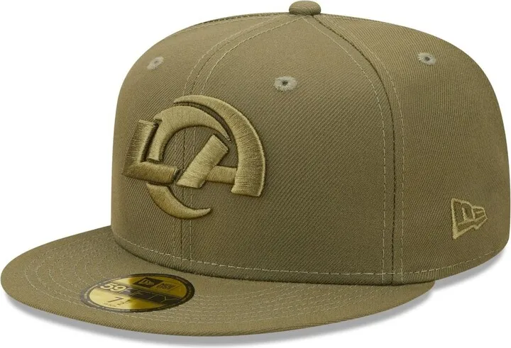 Men's New Era Olive Los Angeles Rams Color Pack 59FIFTY Fitted Hat