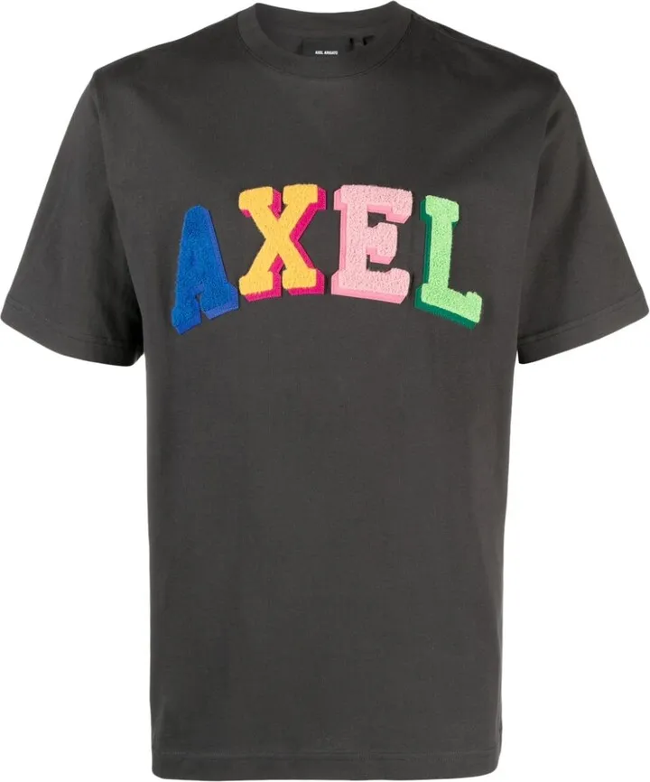 Grey Logo Appliqué T-Shirt