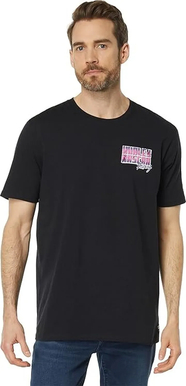 Hurley Nascar Faster Short Sleeve Tee (Black) Men's Clothing
