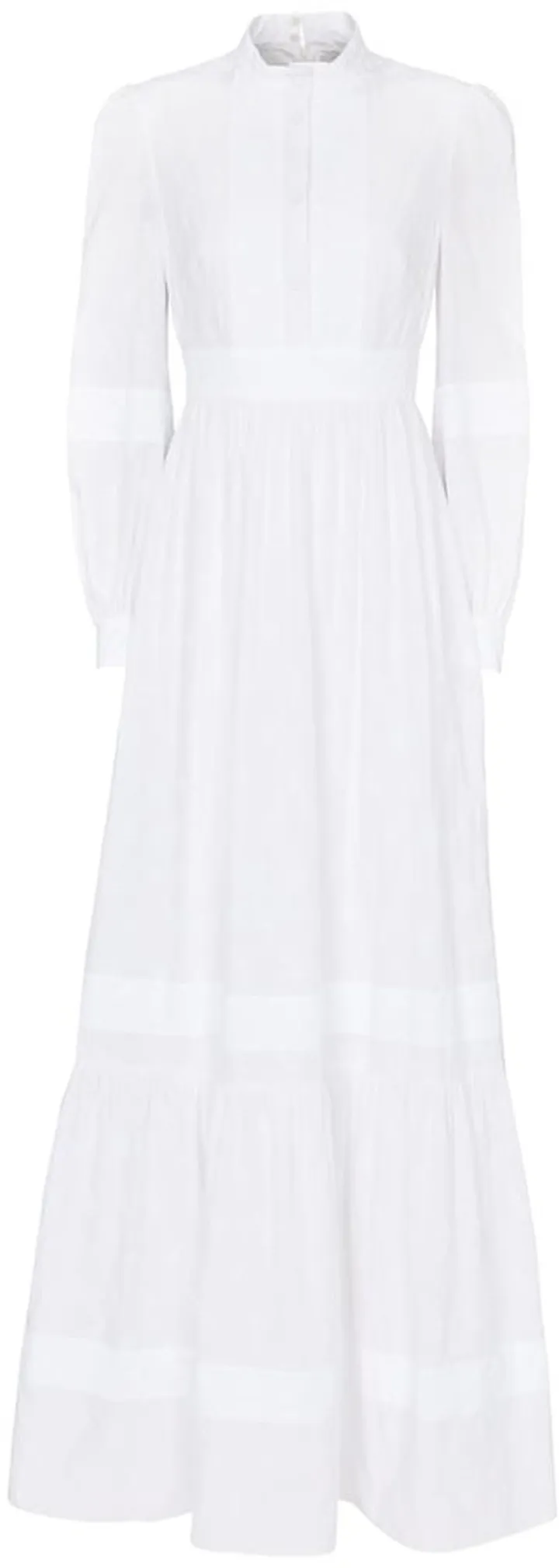 Ulrica cotton-blend voile bridal gown