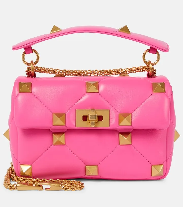 Roman Stud Medium leather shoulder bag
