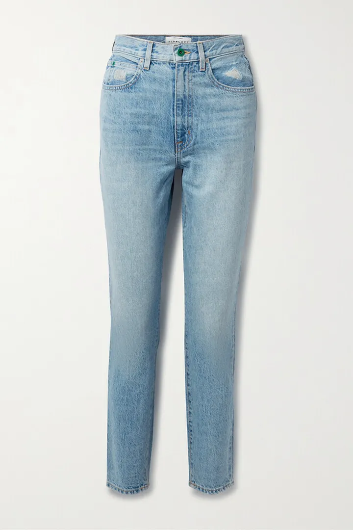 SLVRLAKE - + Net Sustain Beatnik High-rise Slim-leg Jeans - Blue