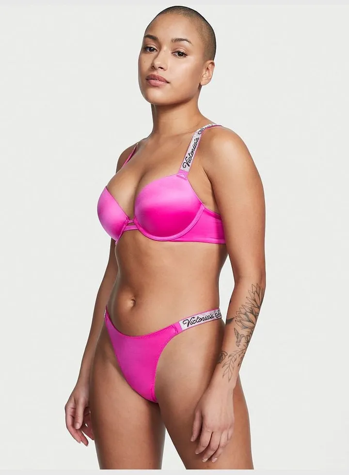 Smooth Shine Strap Thong Panty