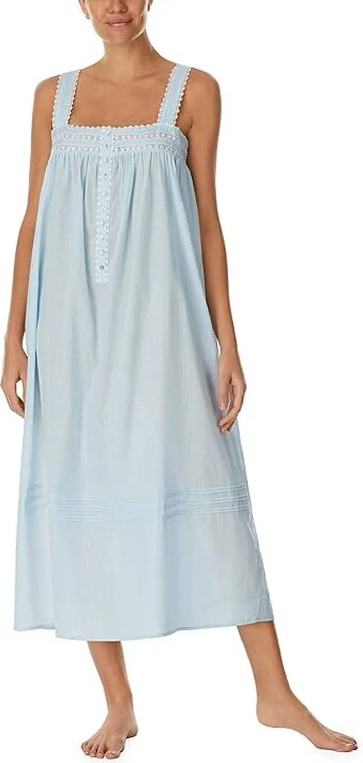 Eileen West Sleeveless Ballet Gown (Blue) Women's Pajama