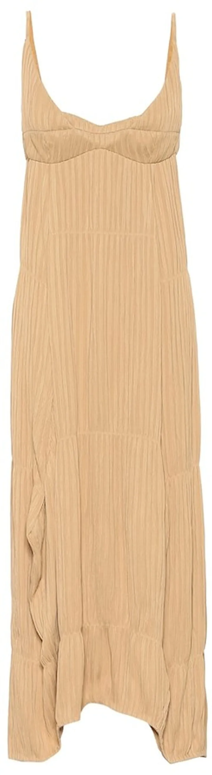 Plisse georgette maxi dress