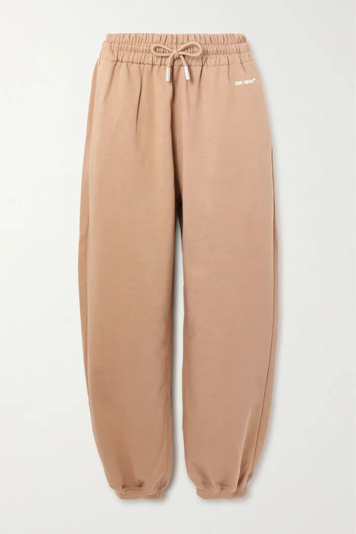 Off-White - Cotton-jersey Sweatpants - Brown