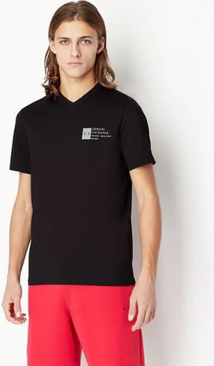 Slim fit stretch cotton logo t-shirt