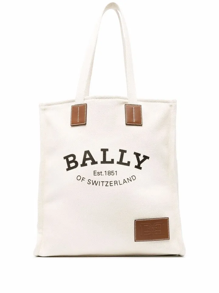 Crystalia logo-print tote bag