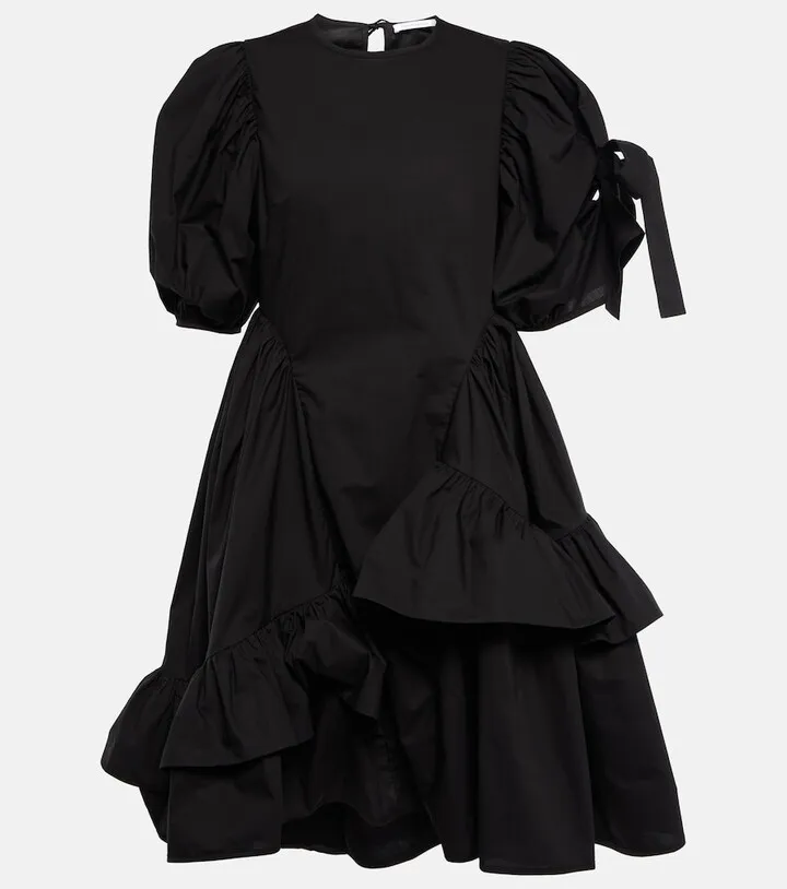 Danita ruffled cotton minidress
