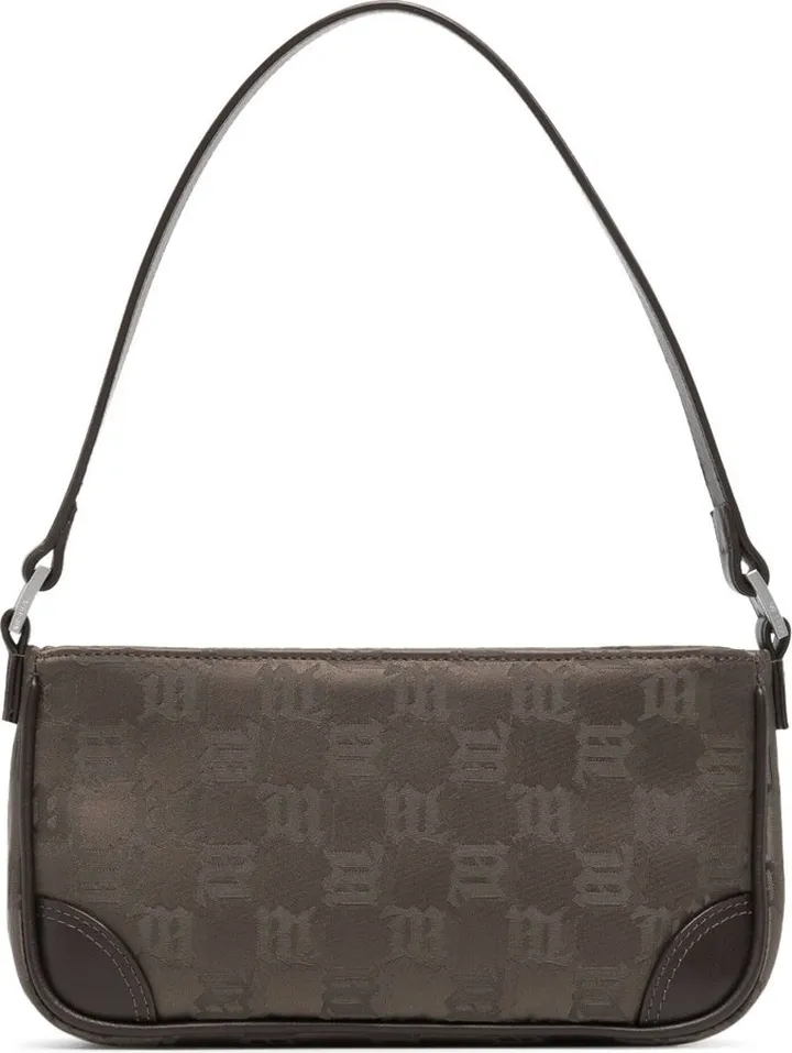 Patterned-Jacquard Shoulder Bag