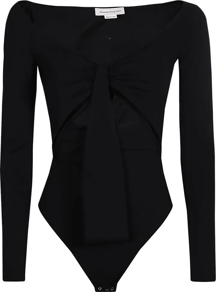 Bow Detail Long-sleeved Bodysuit