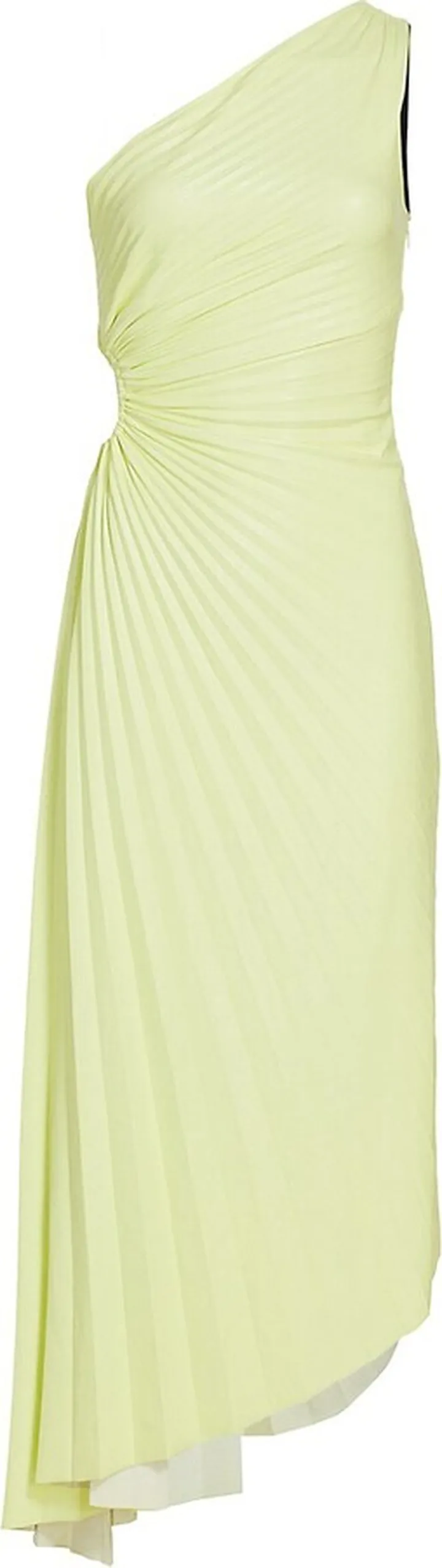 Delfina One-Shoulder Pleated Dress