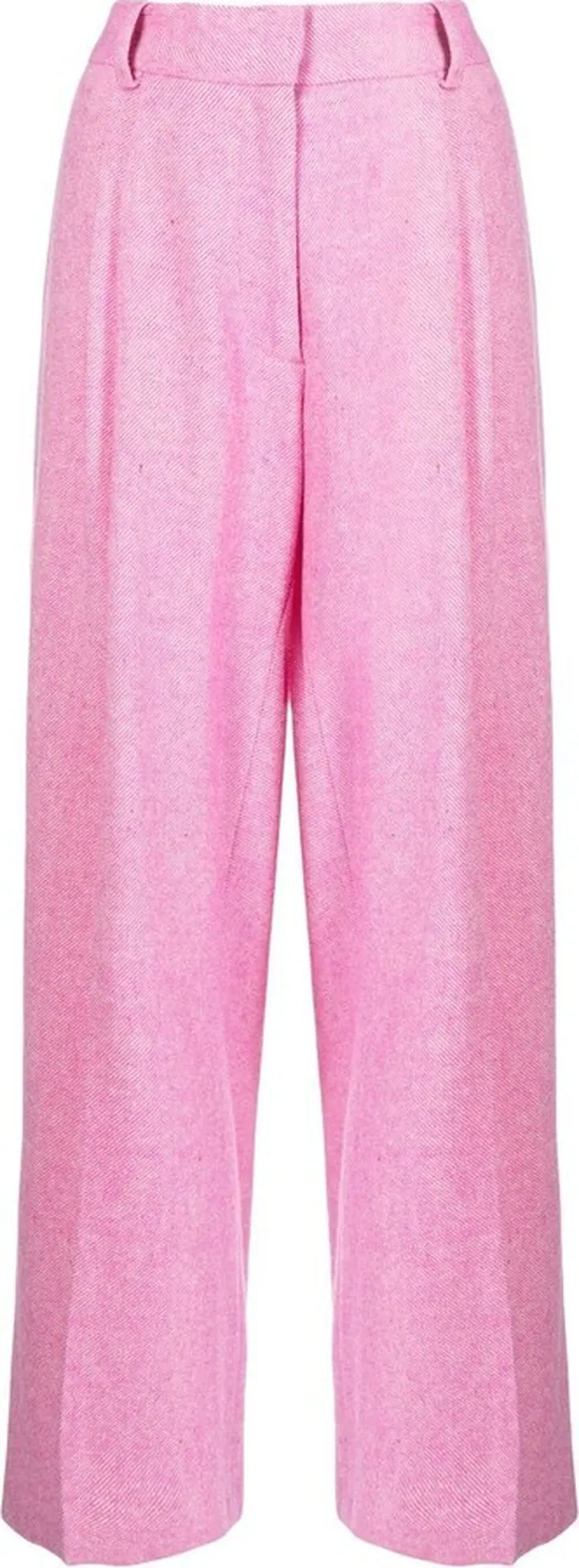 High-Waisted Pleated Trousers