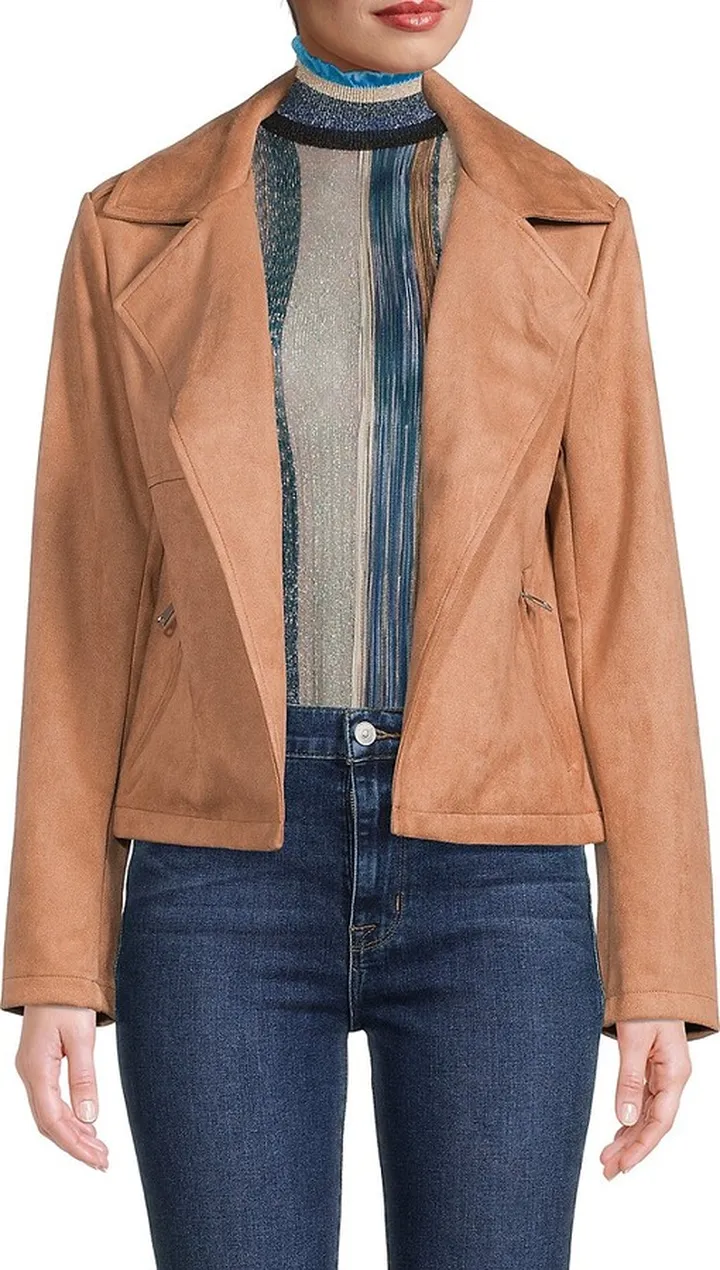 Faux Suede Jacket