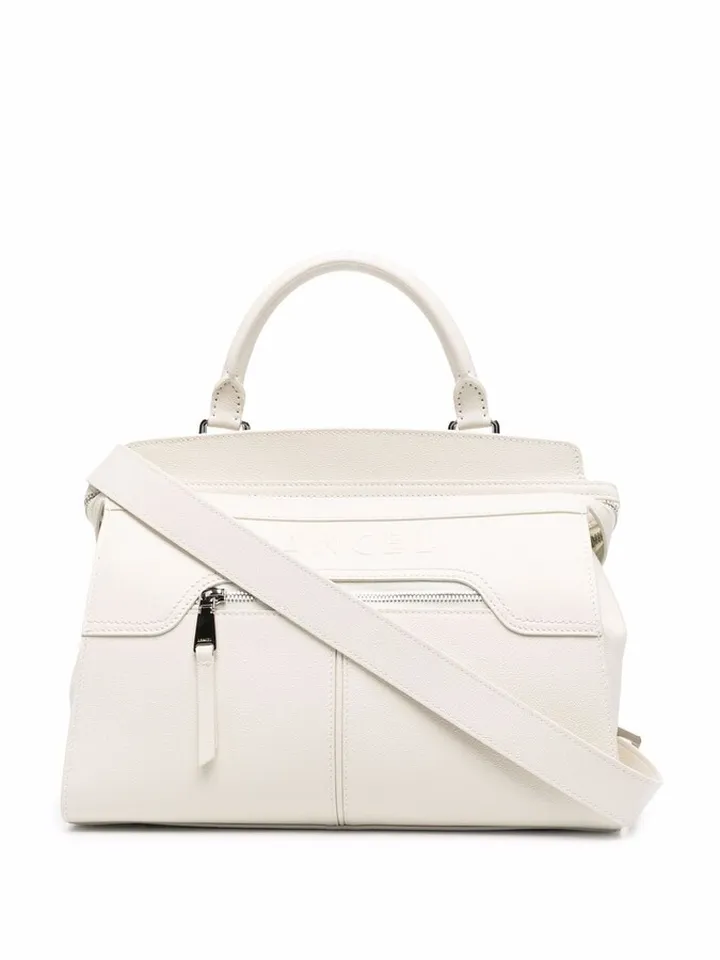 Logo-Embossed Zipped Tote Bag