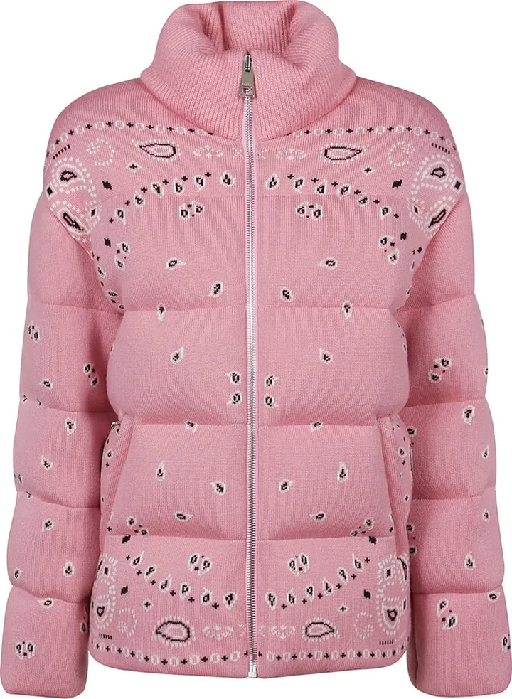 Bandana Jacquard Puffer Jacket