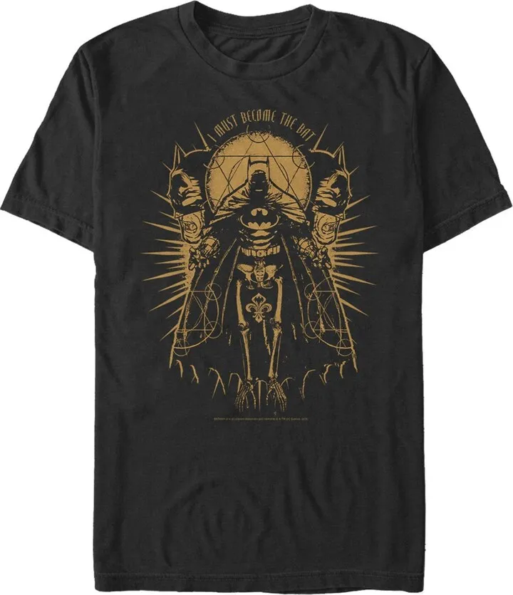 Men's Batman Become the Bat T-Shirt - Black - Small