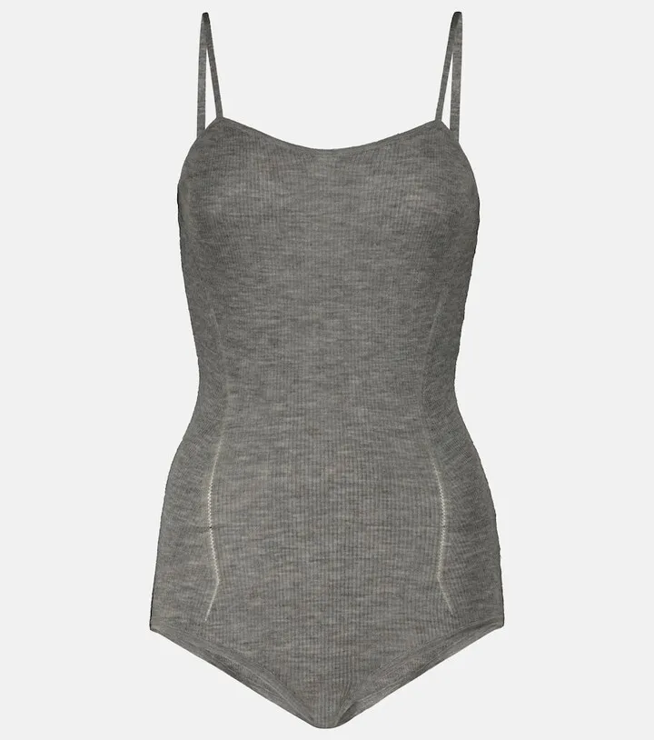 Cashmere-blend bodysuit