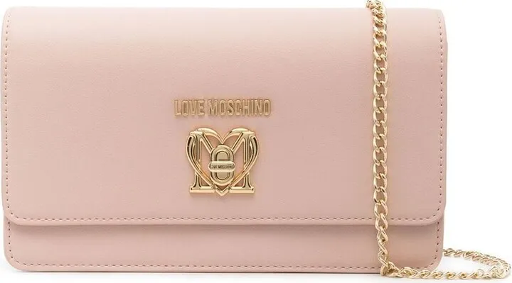 Heart Logo-Plaque Crossbody Bag