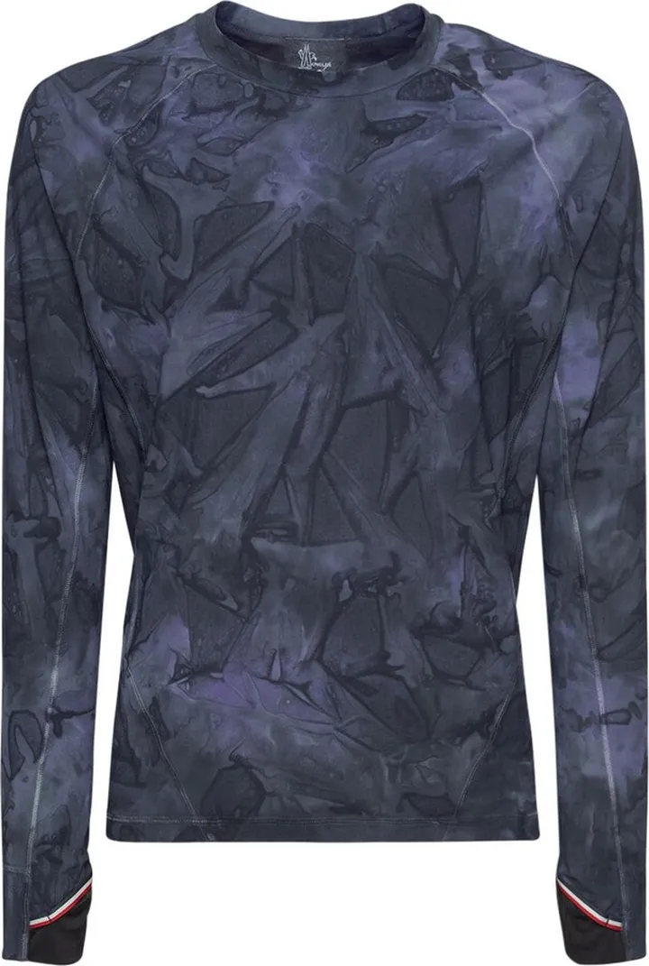 Printed long sleeve jersey t-shirt