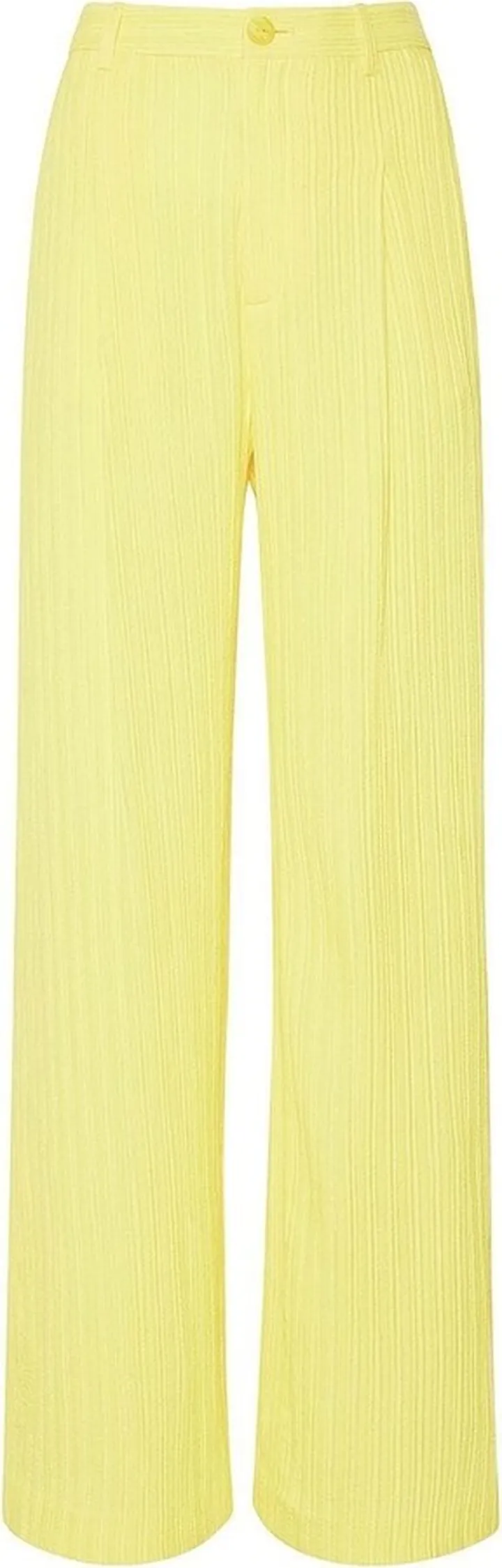 Plissé Straight-Leg Trousers