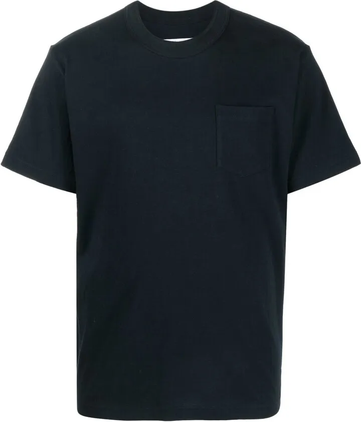 patch-pocket cotton T-shirt