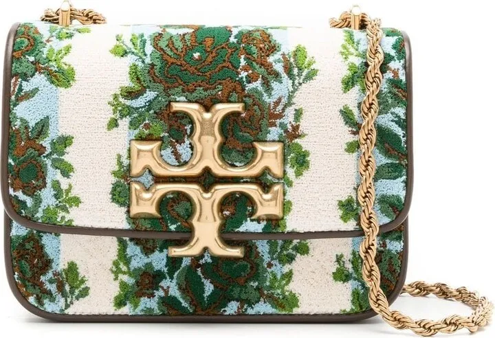 mini Eleanor flocked crossbody bag